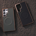 Golden Edge Prime Leather Case Mobile Case by CoverMeUp - Style 2
