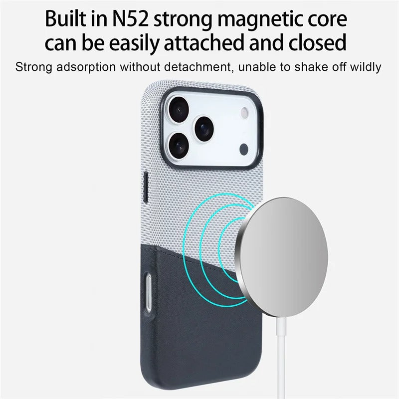 Protective Apple iPhone Back Cover - iPhone 17 Series Sleek Dual Tone Card Holder Case - Style 10