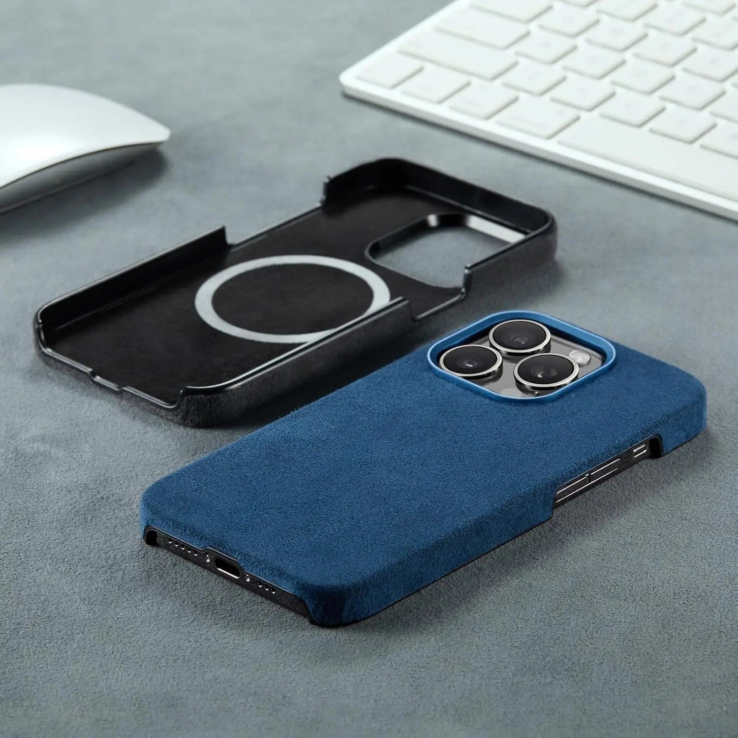 Tactile Velvet Classic Leather Case Mobile Case by CoverMeUp - Style 5