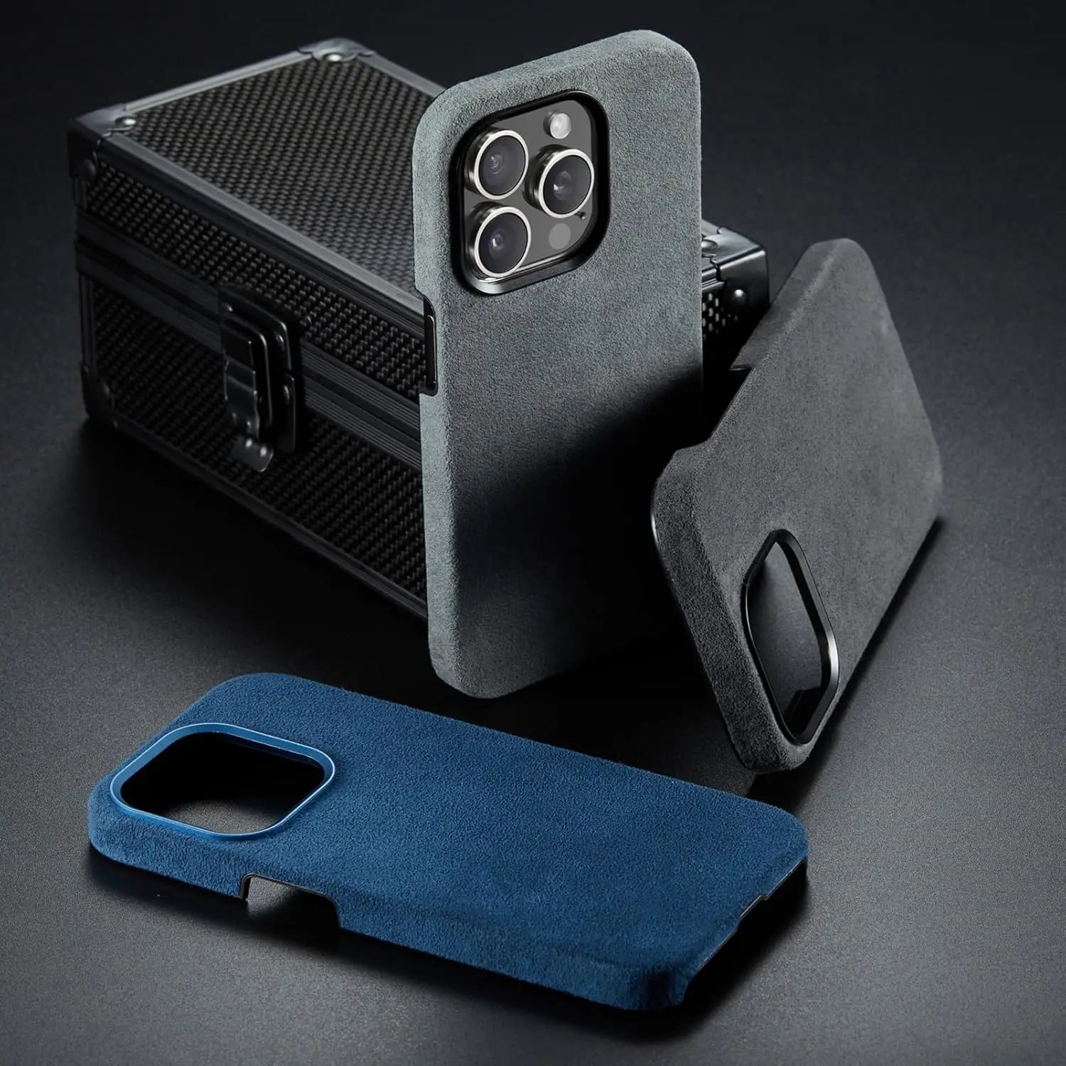 Tactile Velvet Classic Leather Case Mobile Case by CoverMeUp - Style 3