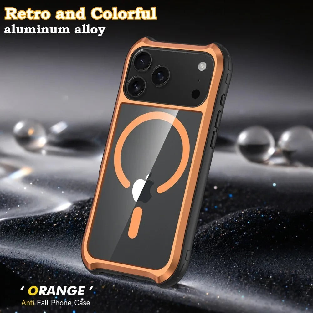 Retro Core Alloy MagSafe Case Mobile Case by CoverMeUp - Style 5