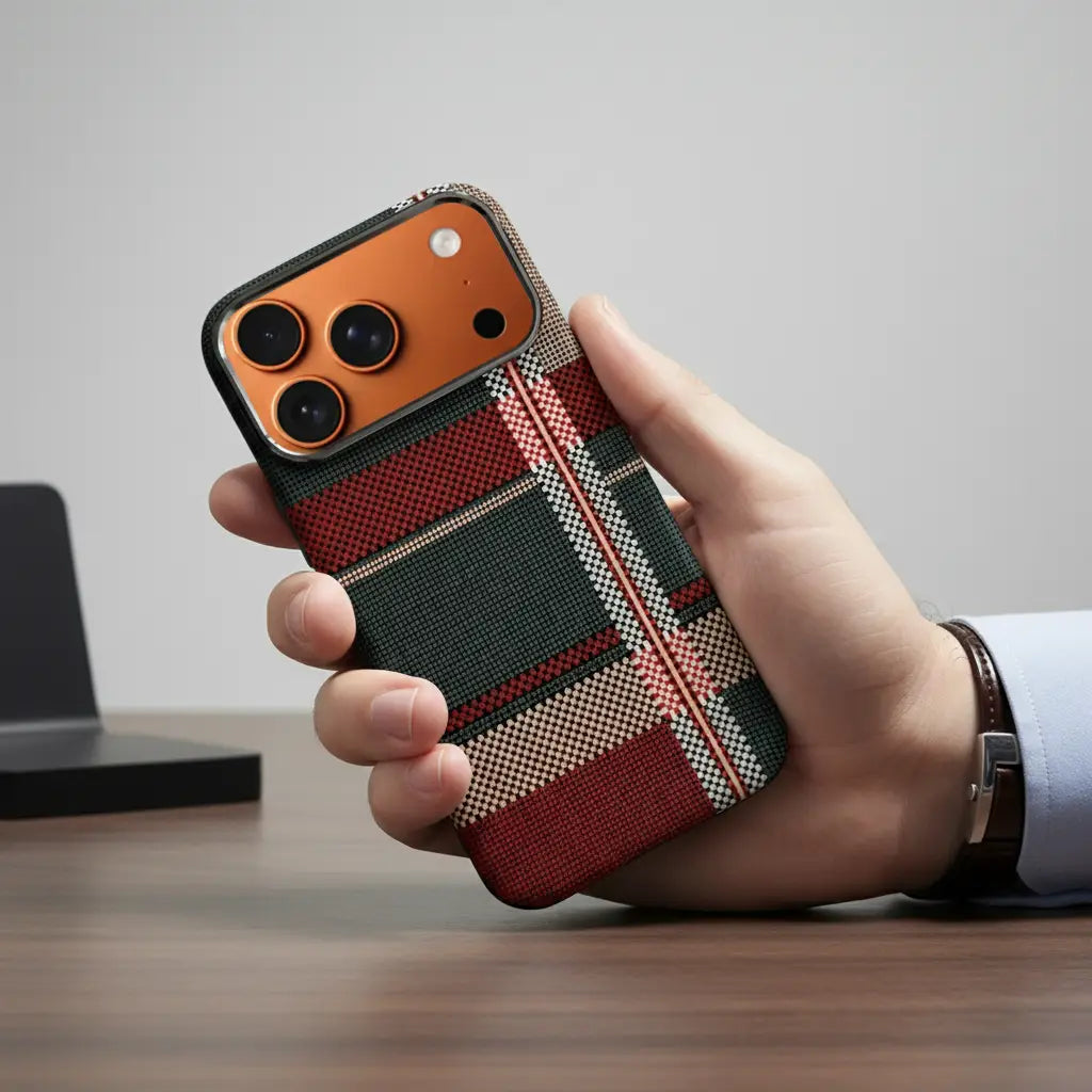 Protective Apple iPhone Back Cover - iPhone 17 Series Ultimate Luminous Magnetic Fiber Case - Style 2