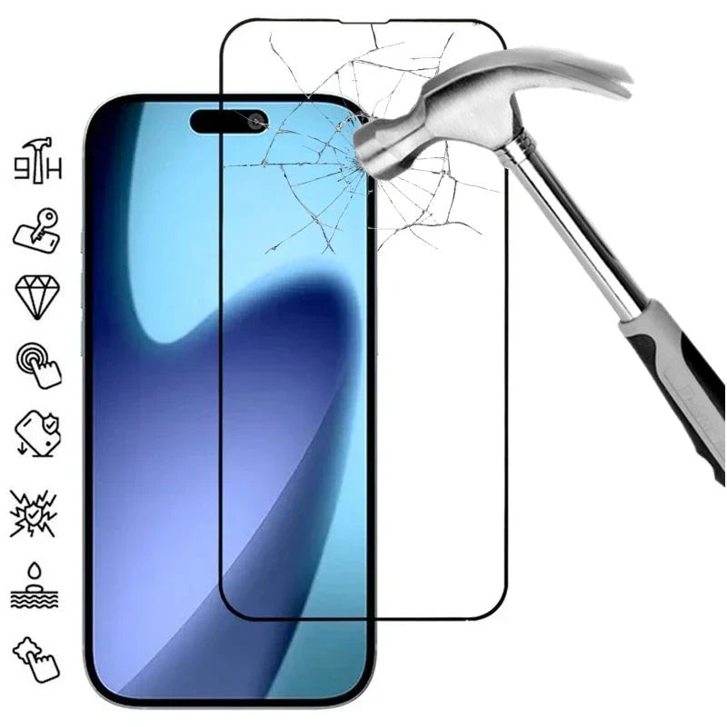 Benks - Smart Shield Crystal and Privacy Tempered Glass Mobile Case by CoverMeUp - Style 9