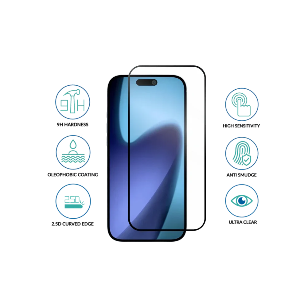 Benks - Smart Shield Crystal and Privacy Tempered Glass Mobile Case by CoverMeUp - Style 5