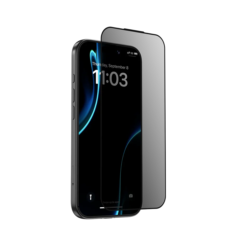 Benks - Smart Shield Crystal and Privacy Tempered Glass Mobile Case by CoverMeUp