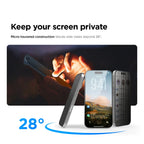 Benks - Smart Shield Crystal and Privacy Tempered Glass Mobile Case by CoverMeUp - Style 7