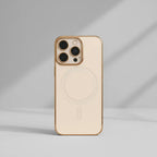 Protective Apple iPhone Back Cover - Luxury Frameless Leather MagSafe Case - iPhone - Style 3