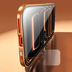 Protective Apple iPhone Back Cover - Dual Core Magnetic Shield Glass Case For iPhone - Style 11