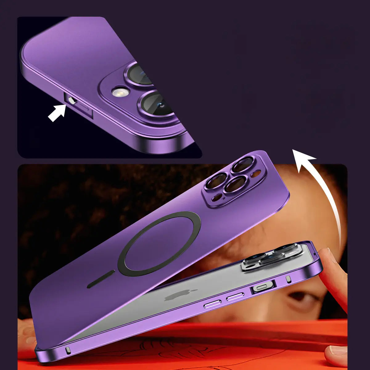 Protective Apple iPhone Back Cover - iPhone 17 Series MetallicMag Magnetic Shockproof Case - Style 17