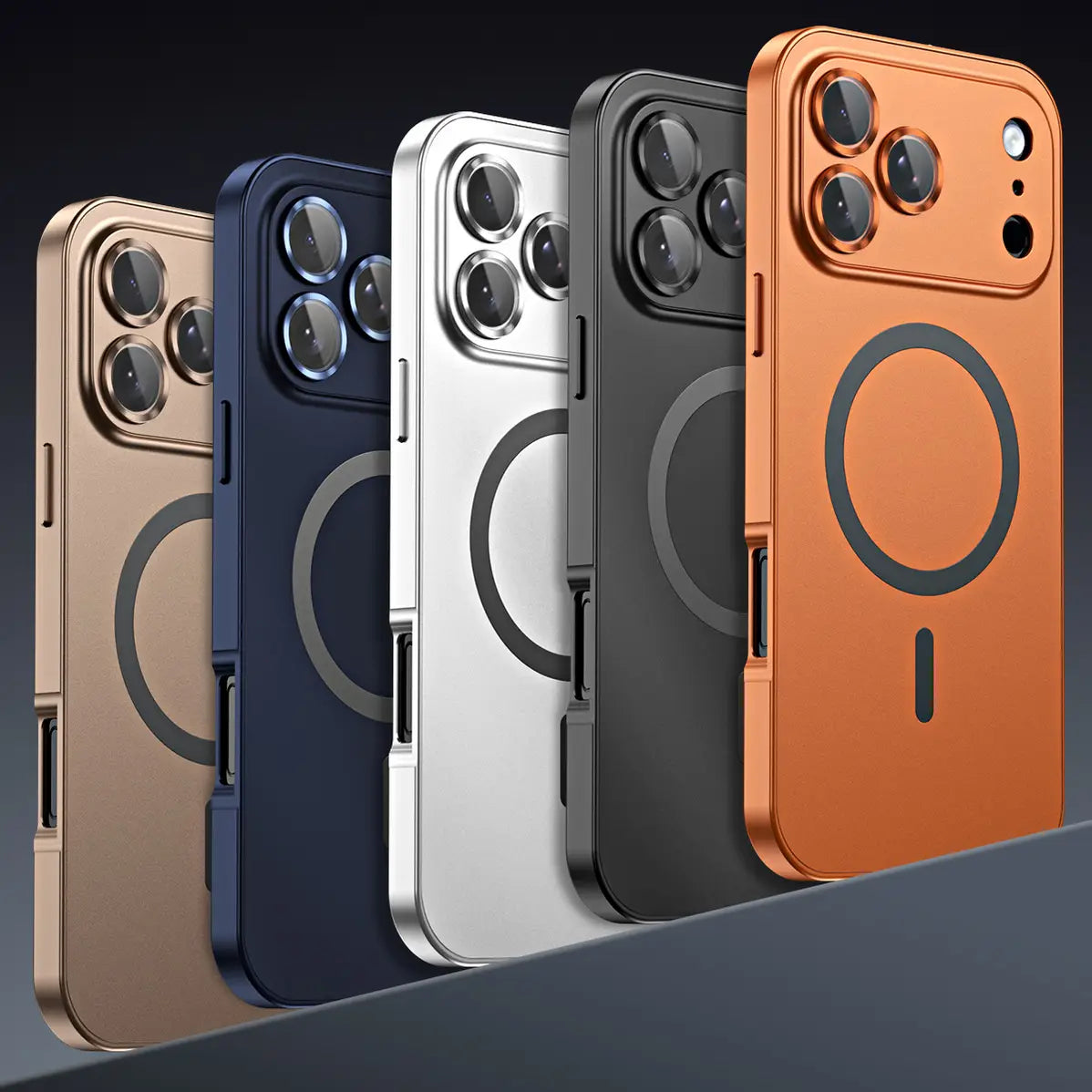 Protective Apple iPhone Back Cover - iPhone 17 Series MetallicMag Magnetic Shockproof Case - Style 13