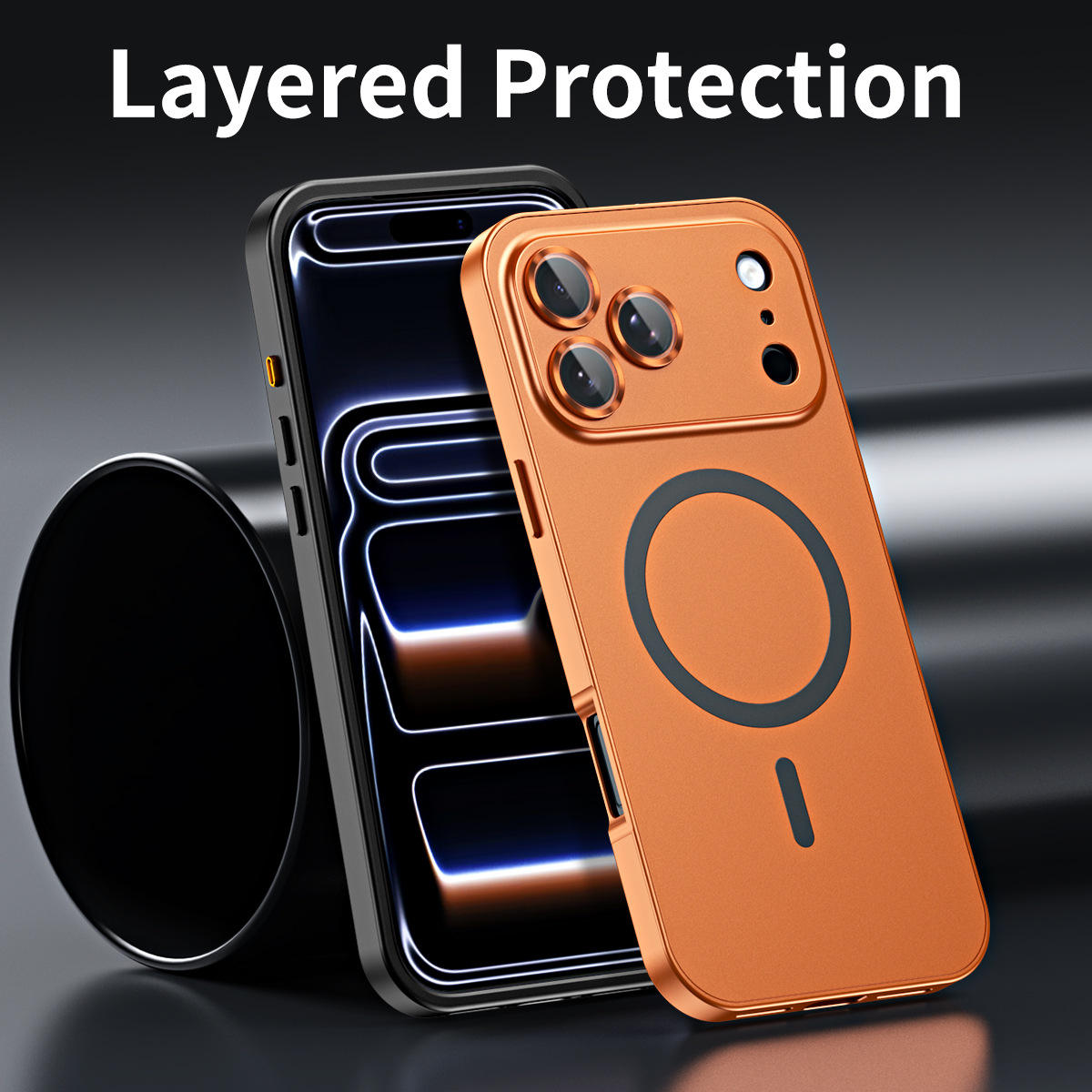 Protective Apple iPhone Back Cover - iPhone 17 Series MetallicMag Magnetic Shockproof Case - Style 11