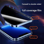 Protective Apple iPhone Back Cover - Dual Core Magnetic Shield Glass Case For iPhone - Style 8