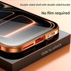 Dual Core Magnetic Shield Glass Case For iPhone