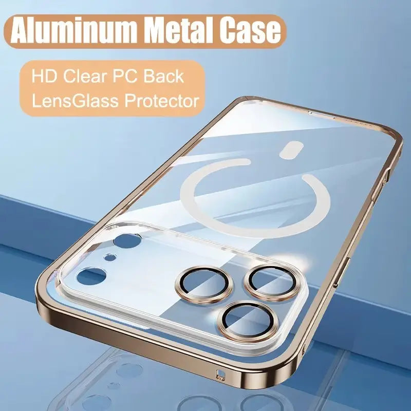 Fire Mist Transparent Magnetic Lock Case Mobile Case by CoverMeUp - Style 9