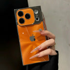 Protective Apple iPhone Back Cover - Crimson Beam Reflective Armor Case For iPhone - Style 3