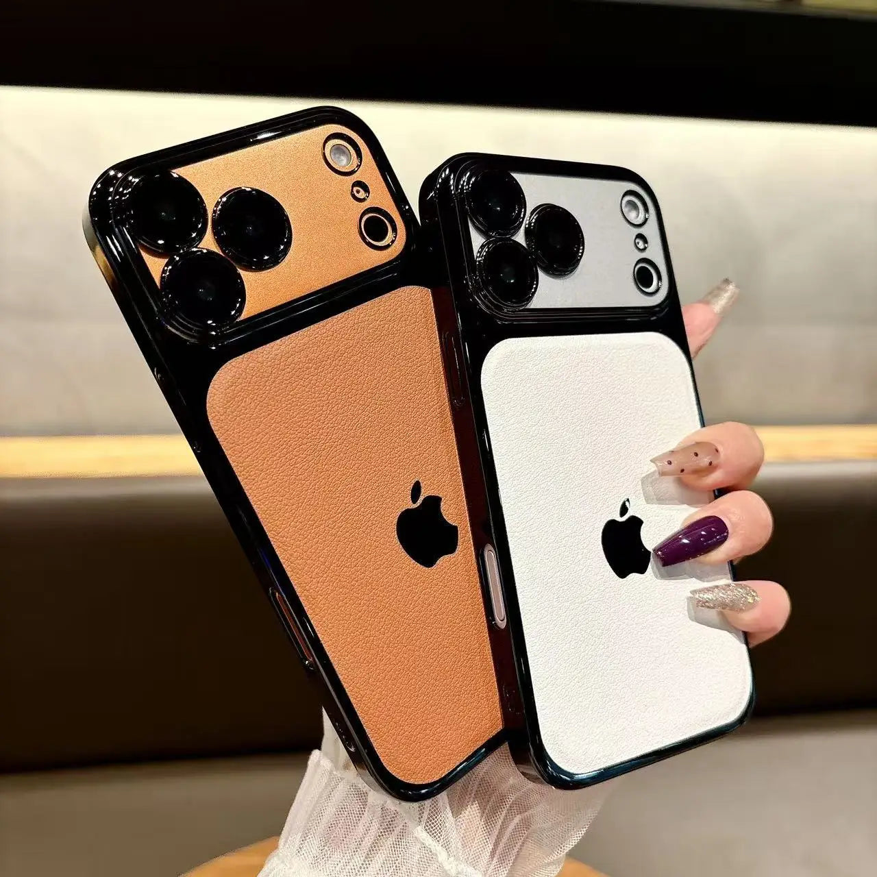 Modern Blend Layer Leather Case Mobile Case by CoverMeUp - Style 4