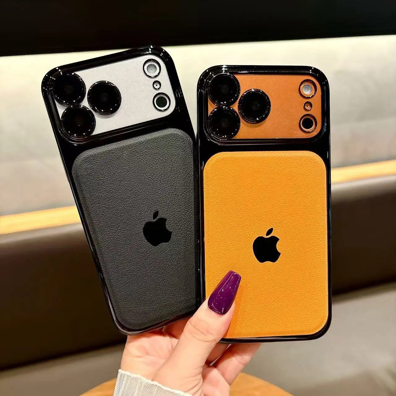 Modern Blend Layer Leather Case Mobile Case by CoverMeUp - Style 5