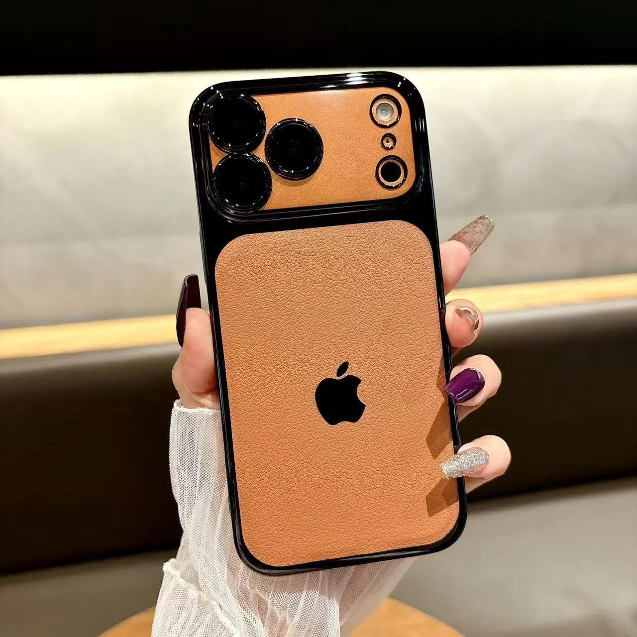 Modern Blend Layer Leather Case Mobile Case by CoverMeUp - Style 3