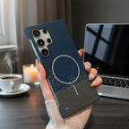 Sunset Grid Carbon Weave MagSafe Case Mobile Case by CoverMeUp - Style 5