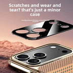Retro Woven Stripes Electroplating Case Mobile Case by CoverMeUp - Style 7