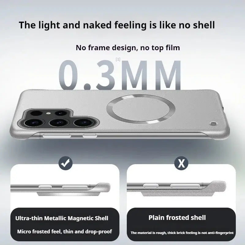 Galaxy S26 Series Zero Frame Ultra Slim Magsafe Case Mobile Case by CoverMeUp - Style 7