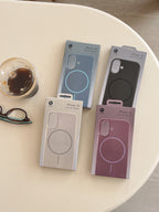 Protective Apple iPhone Back Cover - Liquid Silicon Magsafe Case for iPhone