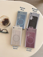 Protective Apple iPhone Back Cover - Liquid Silicon Magsafe Case for iPhone - Style 2