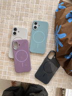 Protective Apple iPhone Back Cover - Liquid Silicon Magsafe Case for iPhone - Style 3