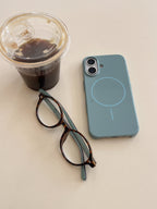 Protective Apple iPhone Back Cover - Liquid Silicon Magsafe Case for iPhone - Style 5