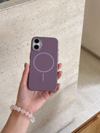 Protective Apple iPhone Back Cover - Liquid Silicon Magsafe Case for iPhone - Style 11