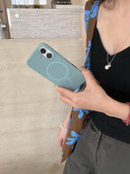 Protective Apple iPhone Back Cover - Liquid Silicon Magsafe Case for iPhone - Style 14