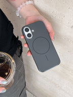 Protective Apple iPhone Back Cover - Liquid Silicon Magsafe Case for iPhone - Style 15