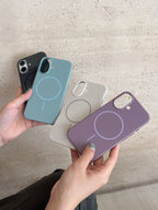 Protective Apple iPhone Back Cover - Liquid Silicon Magsafe Case for iPhone - Style 16
