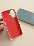 Protective Apple iPhone Back Cover - Liquid Silicon Magsafe Case for iPhone - Style 21