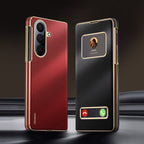 Galaxy Z Fold Series Prestige Smart Window Leather Case Mobile Case by CoverMeUp - Style 8
