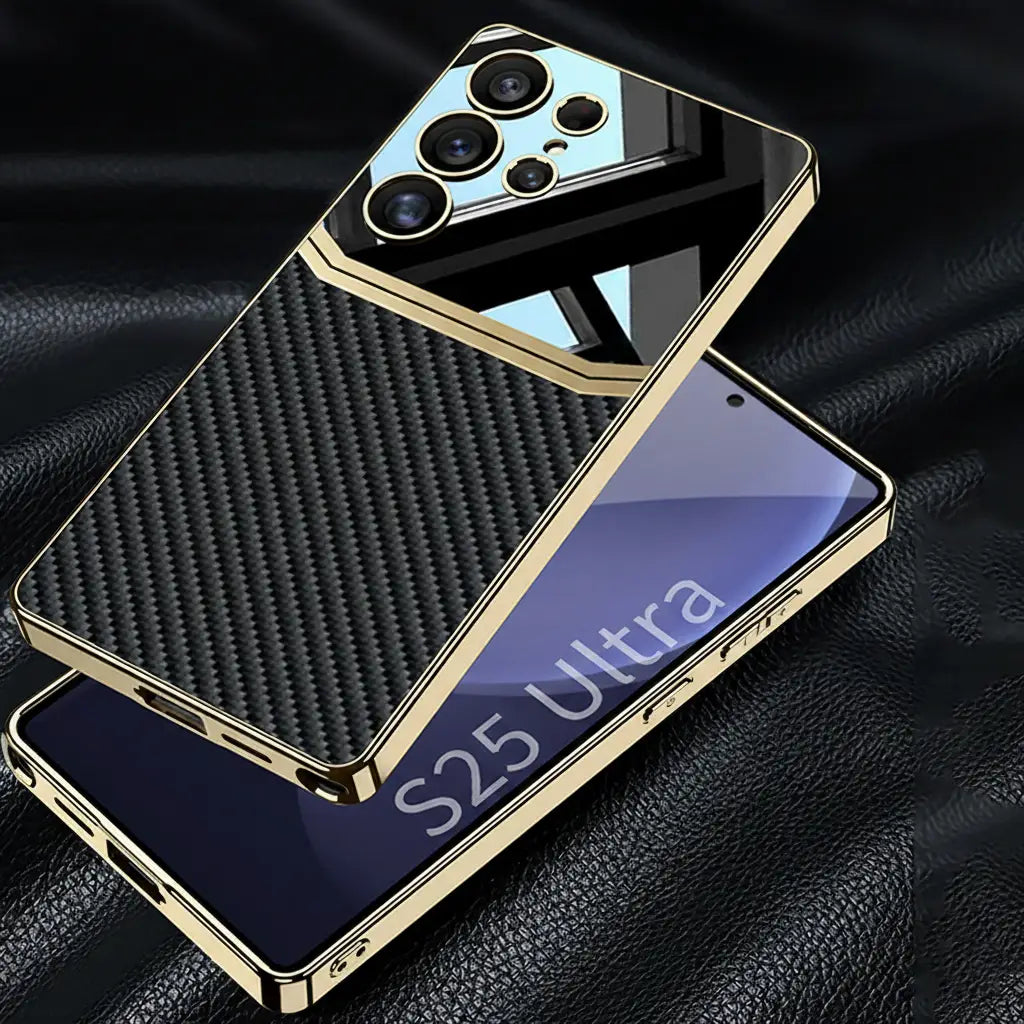 Galaxy S26 Series Legacy Chrome Leather Textured Case