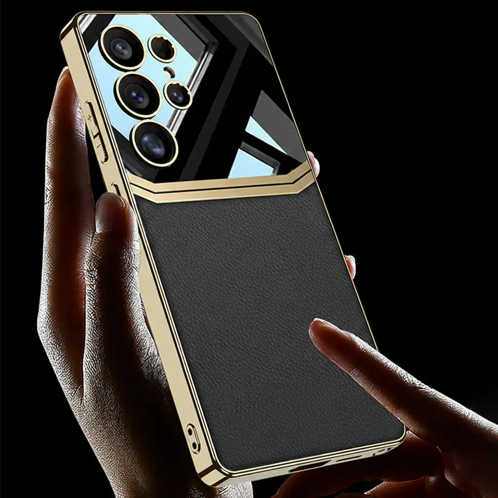 Galaxy S26 Series Legacy Chrome Leather Textured Case