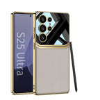 Galaxy S26 Series Legacy Chrome Leather Textured Case Mobile Case by CoverMeUp - Style 3