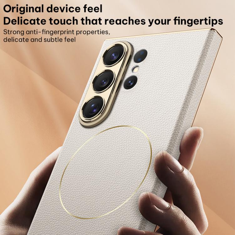 Galaxy S26 Series Electro Chrome Textured Leather Hybrid Case Mobile Case by CoverMeUp - Style 10