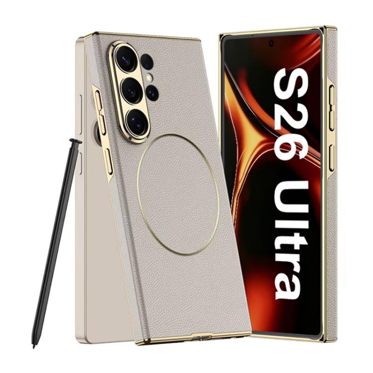 Galaxy S26 Series Electro Chrome Textured Leather Hybrid Case Mobile Case by CoverMeUp - Style 6