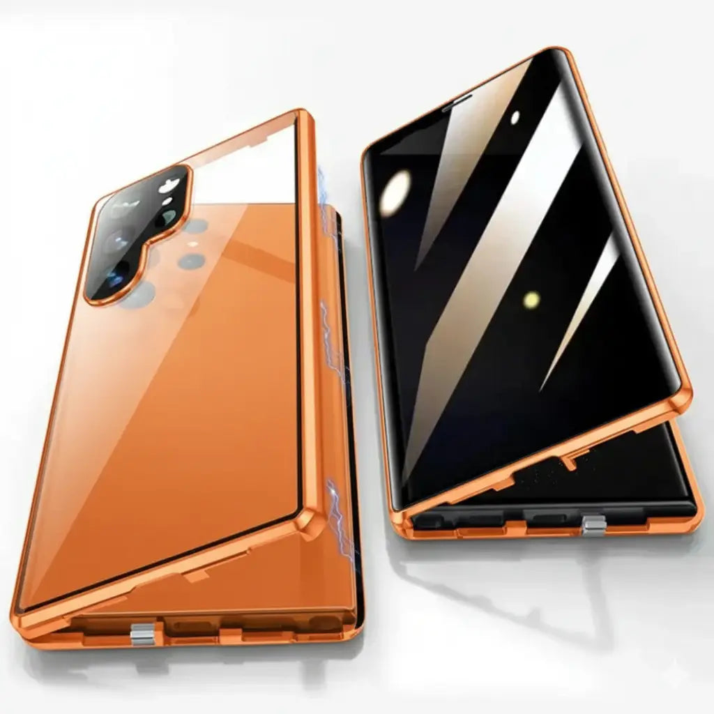 Galaxy S26 Series Privacy Shield Dual Magnetic Glass Case Mobile Case by CoverMeUp - Style 4