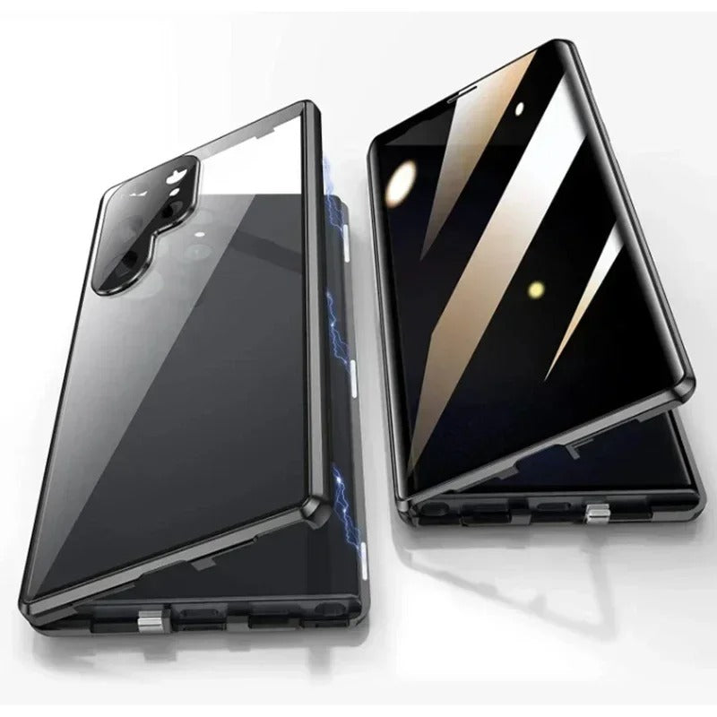 Galaxy S26 Series Privacy Shield Dual Magnetic Glass Case