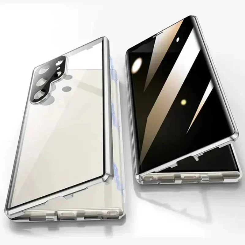 Galaxy S26 Series Privacy Shield Dual Magnetic Glass Case Mobile Case by CoverMeUp - Style 3