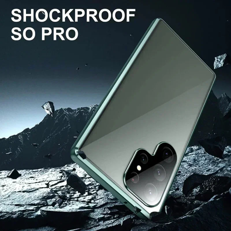 Galaxy S26 Series Privacy Shield Dual Magnetic Glass Case Mobile Case by CoverMeUp - Style 11