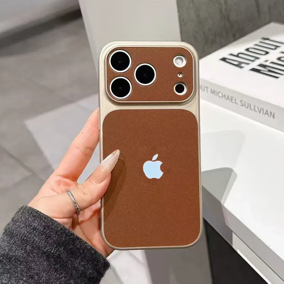 Minimal Aura Leather Finish Case Mobile Case by CoverMeUp - Style 3