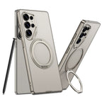 Galaxy S26 Series Elite Leather Textured MagSafe Case Mobile Case by CoverMeUp - Style 3