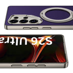 Galaxy S26 Series Elite Leather Textured MagSafe Case Mobile Case by CoverMeUp - Style 9