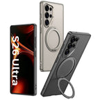 Galaxy S26 Series Elite Leather Textured MagSafe Case Mobile Case by CoverMeUp - Style 8