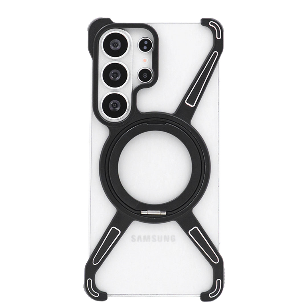 Galaxy S26 Series Minimalist Metal Frame Magnetic Kickstand Case Mobile Case by CoverMeUp