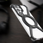Galaxy S26 Series Minimalist Metal Frame Magnetic Kickstand Case Mobile Case by CoverMeUp - Style 8